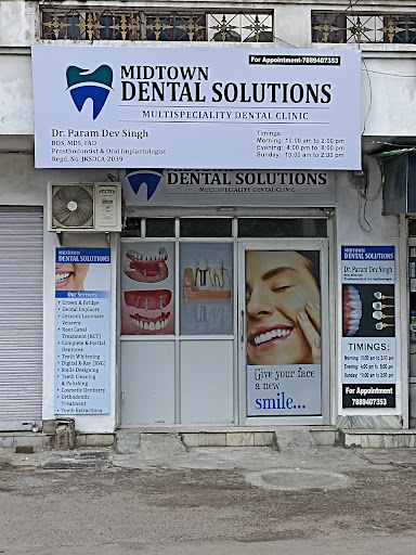 Midtown Dental Solutions (Dr. Param Dev Singh) - Dental Clinic in Jammu | Implants | Veneers | Rct | Extractions